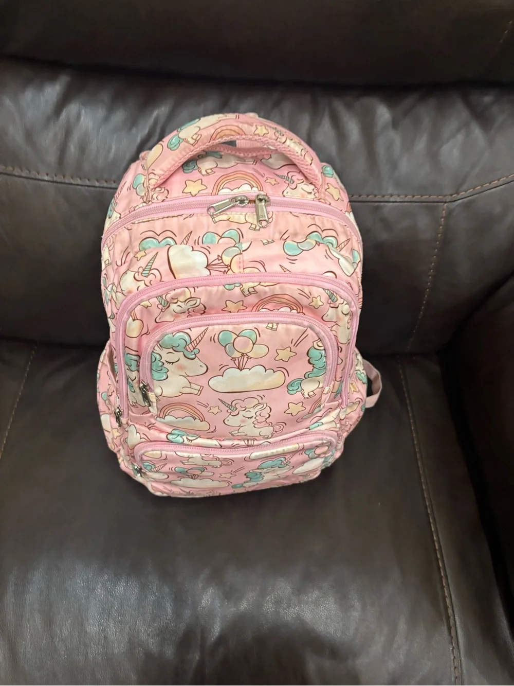 Kids Pink Unicorn Backpack - Cute Unicorn Print